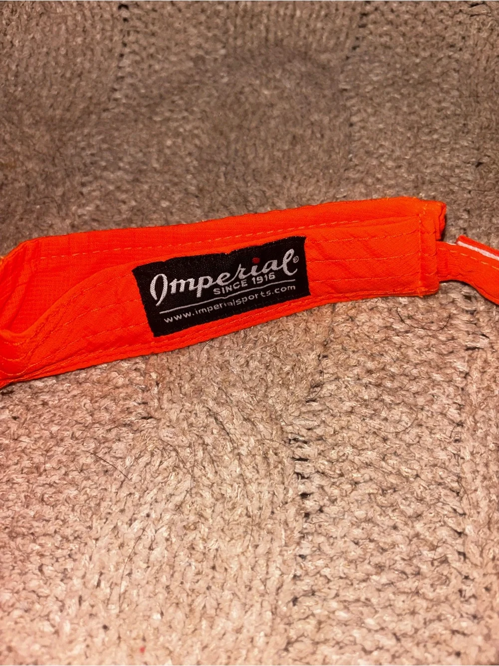 Wailea Golf Club Orange Visor Imperial Seahorse Logo Maui Hawaii Golf